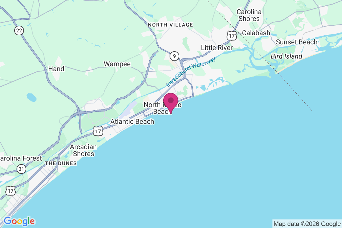 Carte de Ocean Drive Beach