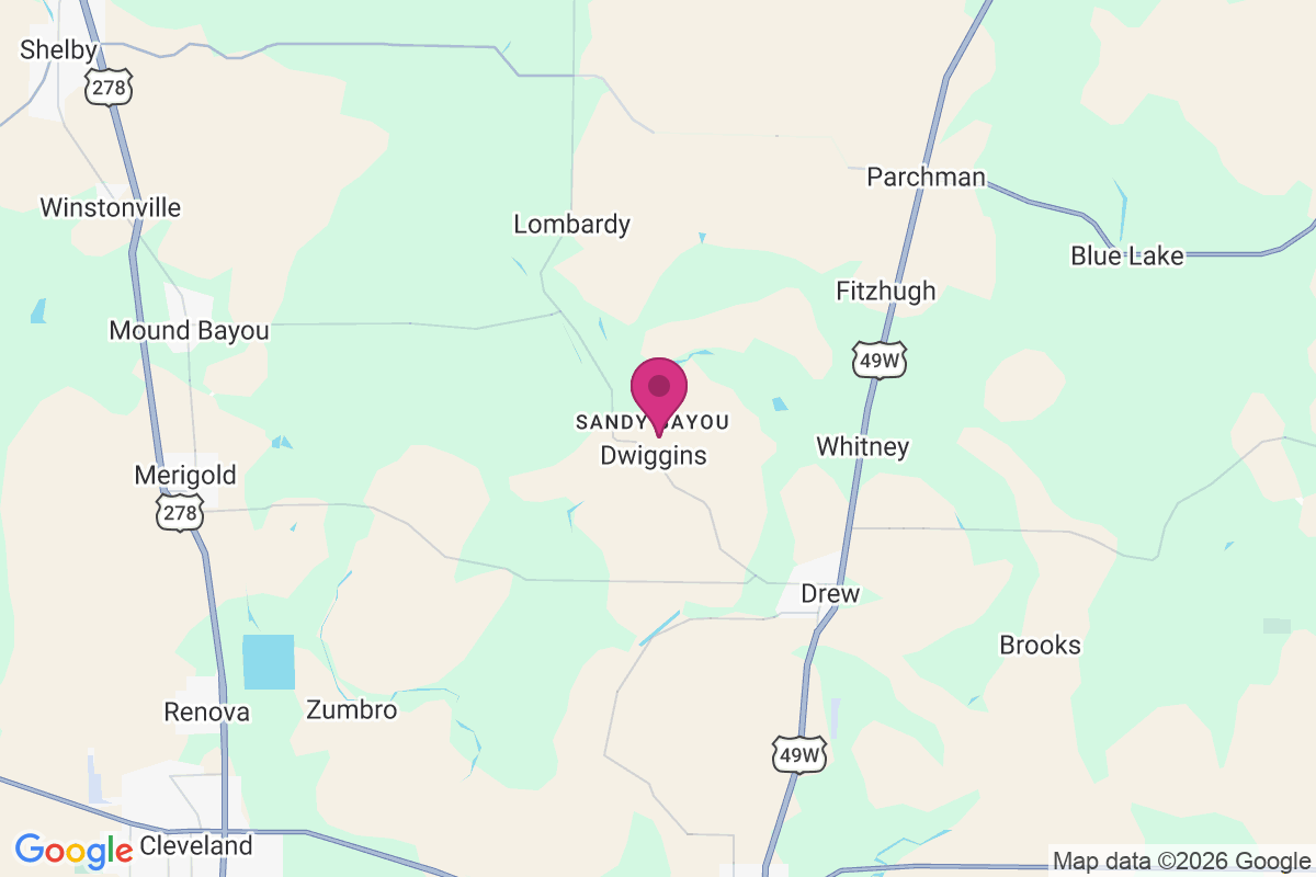 Carte de Sandy Bayou