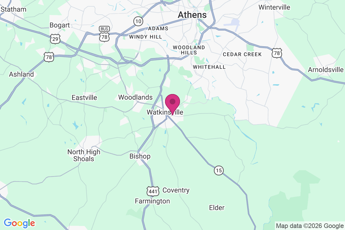 Carte de Watkinsville
