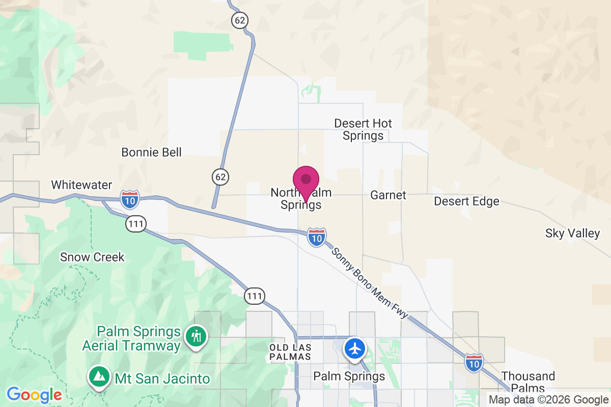 Carte de North Palm Springs