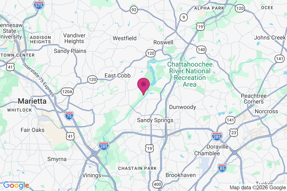Carte de Chattahoochee Heights