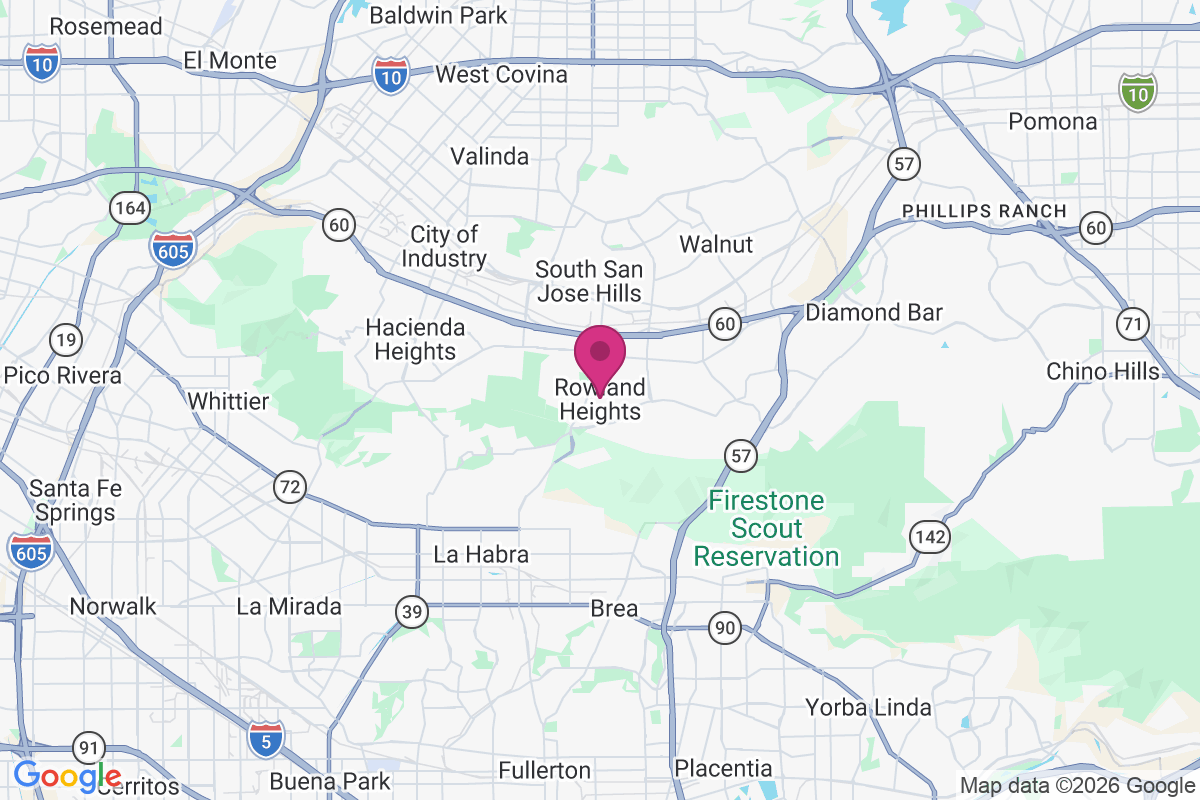 Carte de Rowland Heights