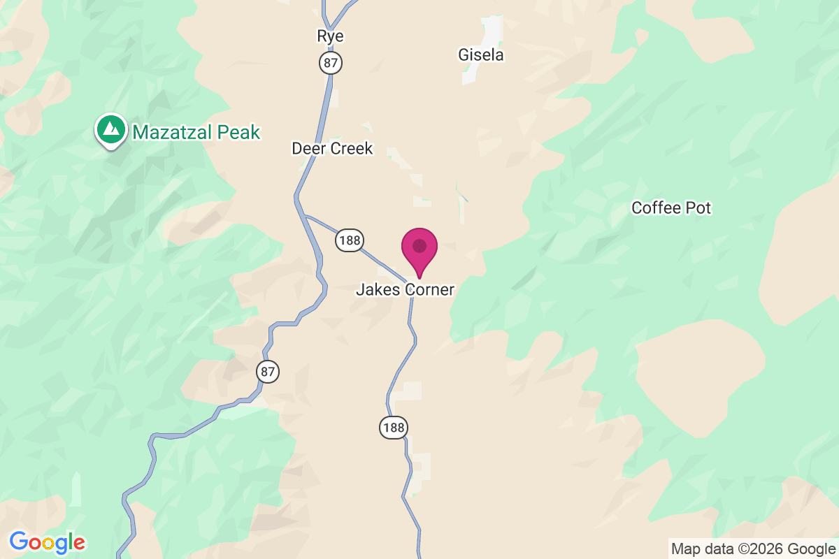 Carte de Jakes Corner