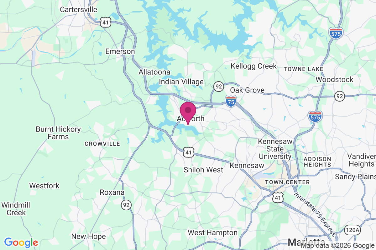 Carte de Acworth Beach