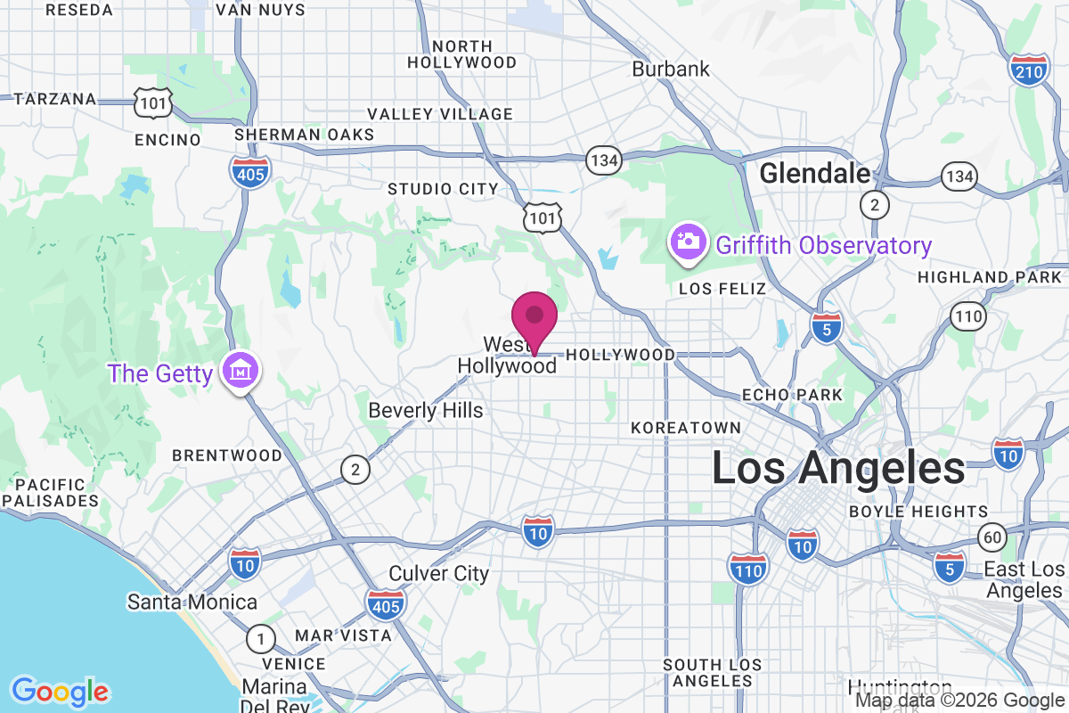 Carte de West Hollywood