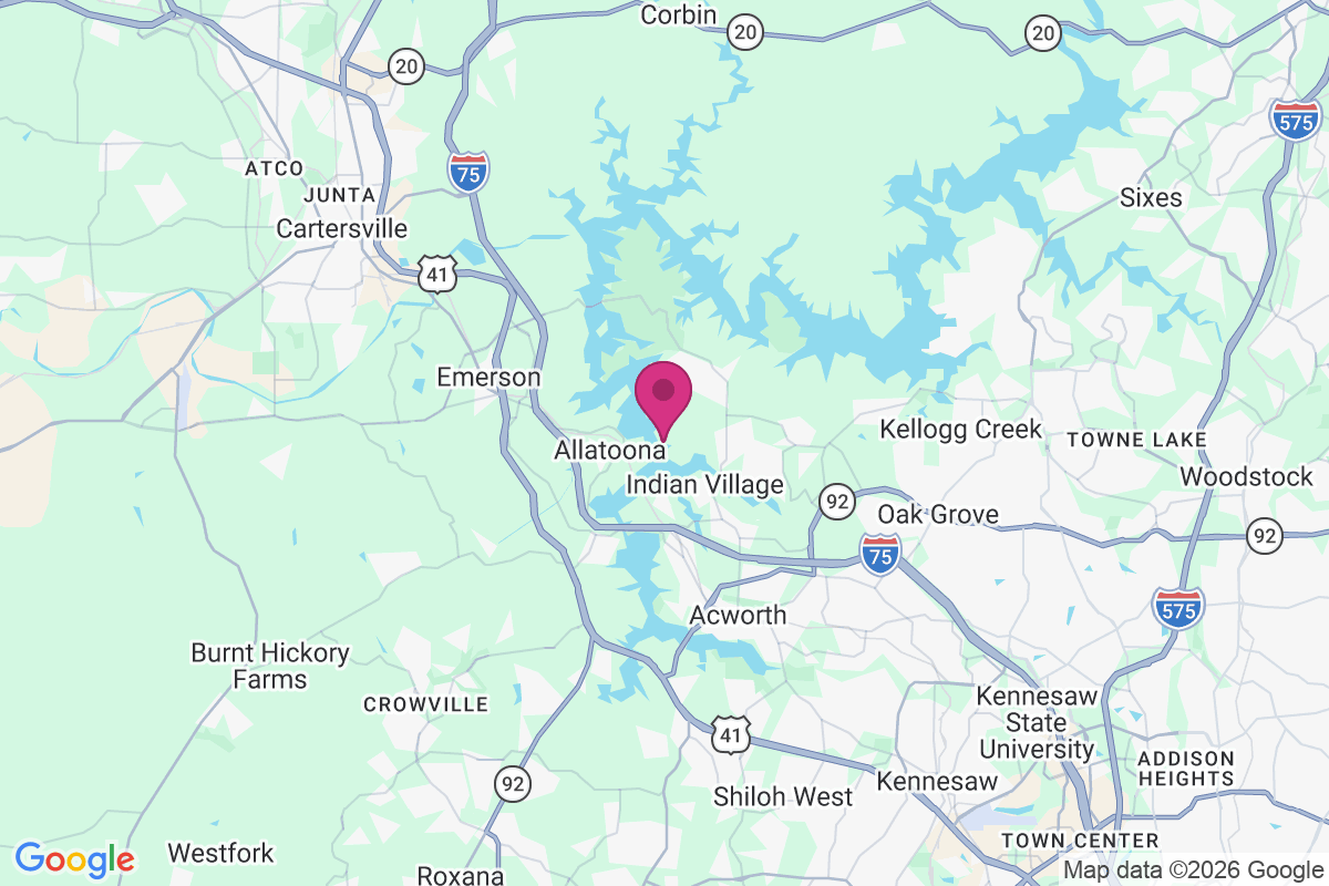Carte de Allatoona Beach