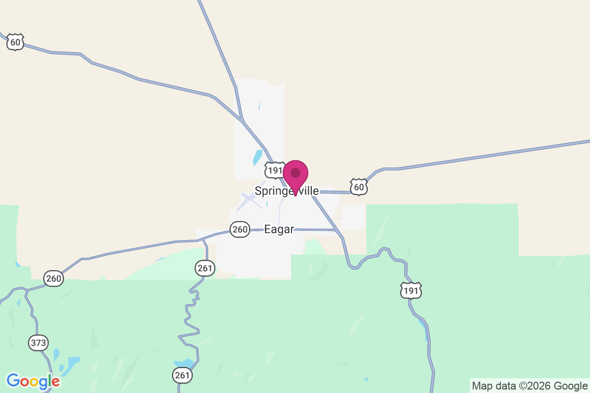 Carte de Springerville