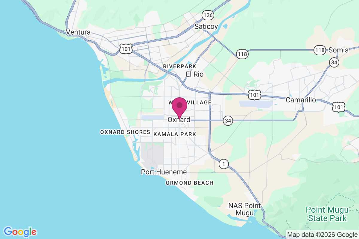Carte de Oxnard