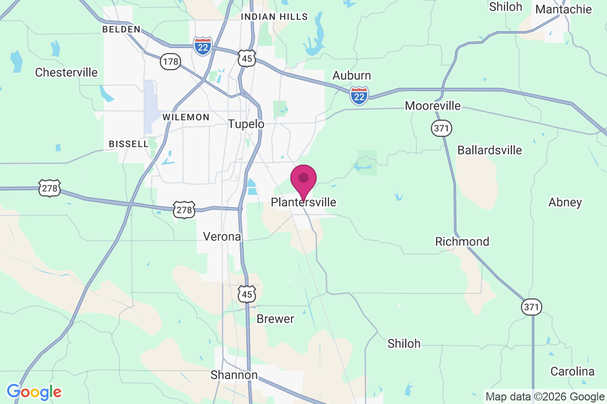 Carte de Plantersville