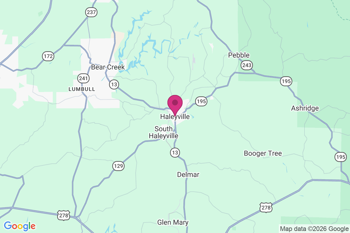Carte de Haleyville