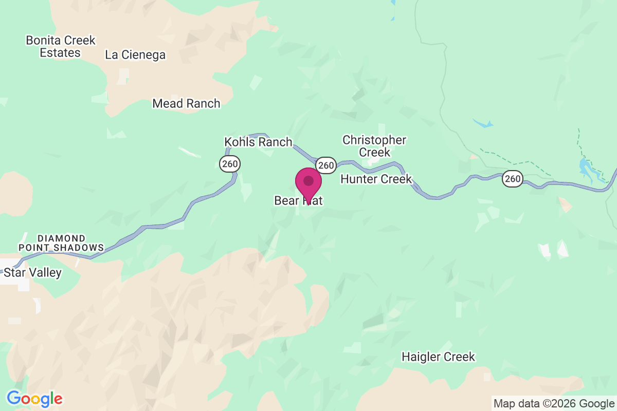 Carte de Bear Flat Subdivision