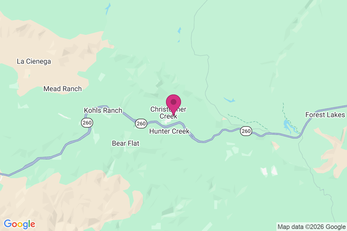 Carte de Christopher Creek Subdivision
