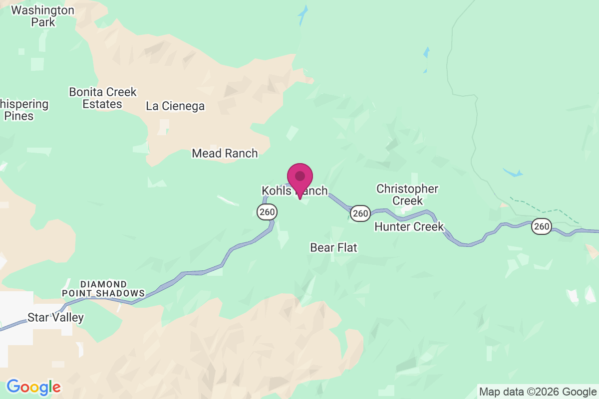 Carte de Kohls Ranch