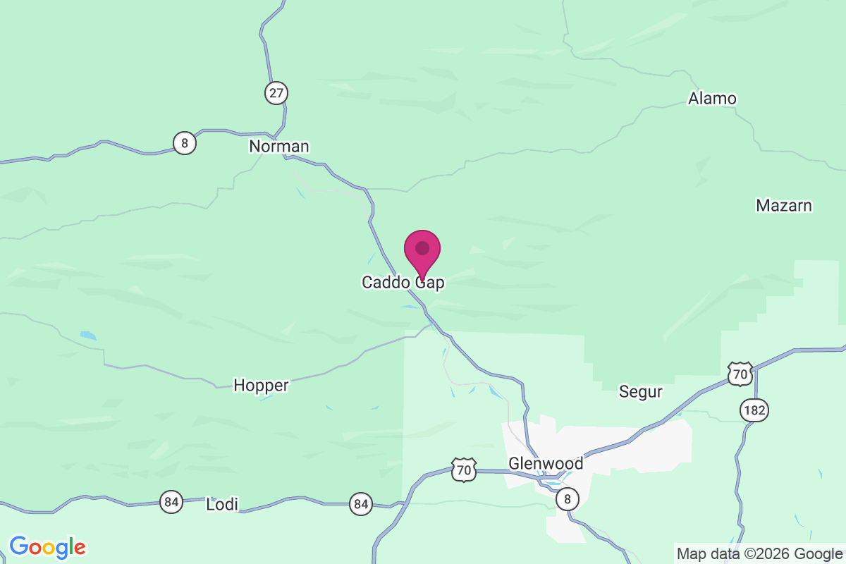 Carte de Caddo Gap
