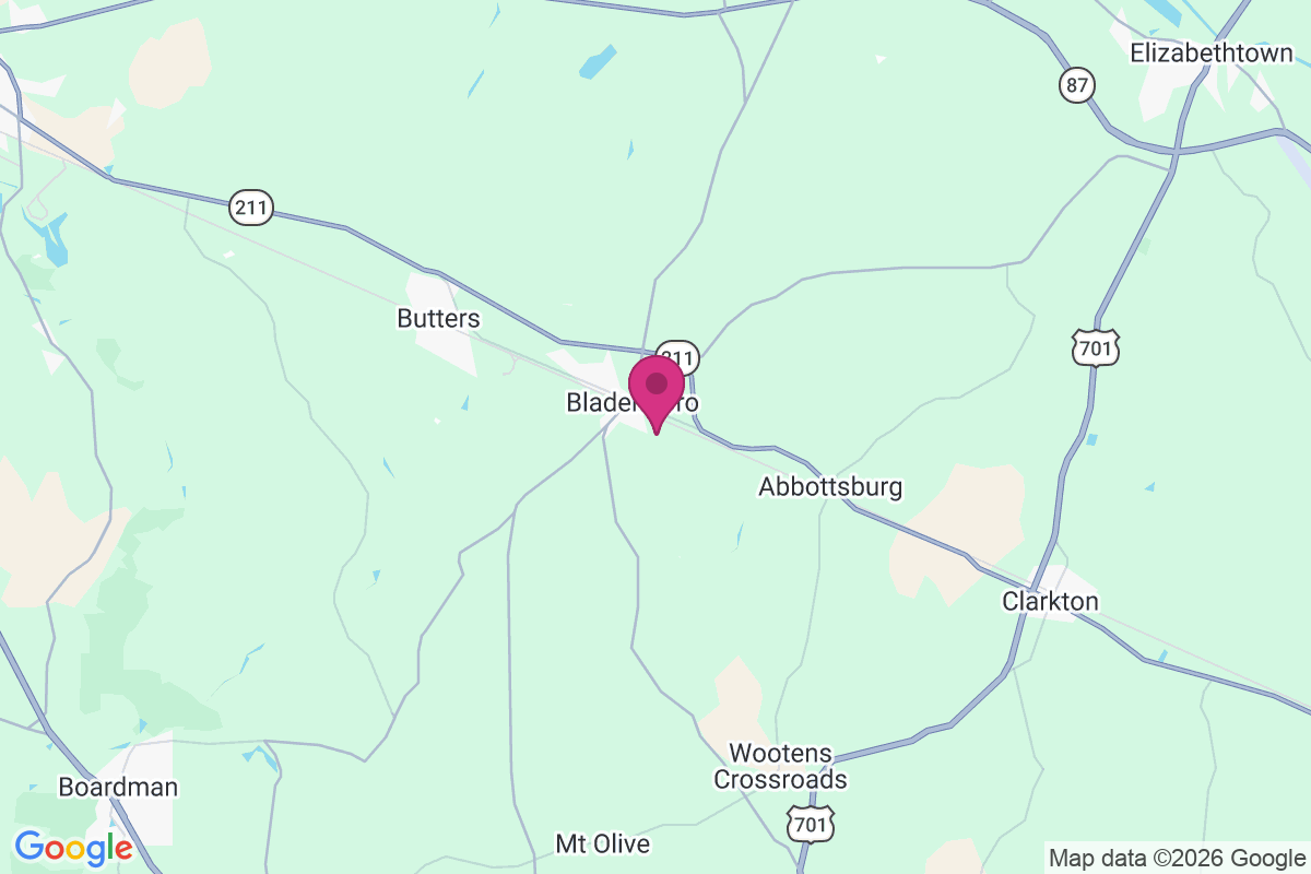 Carte de Bladenboro