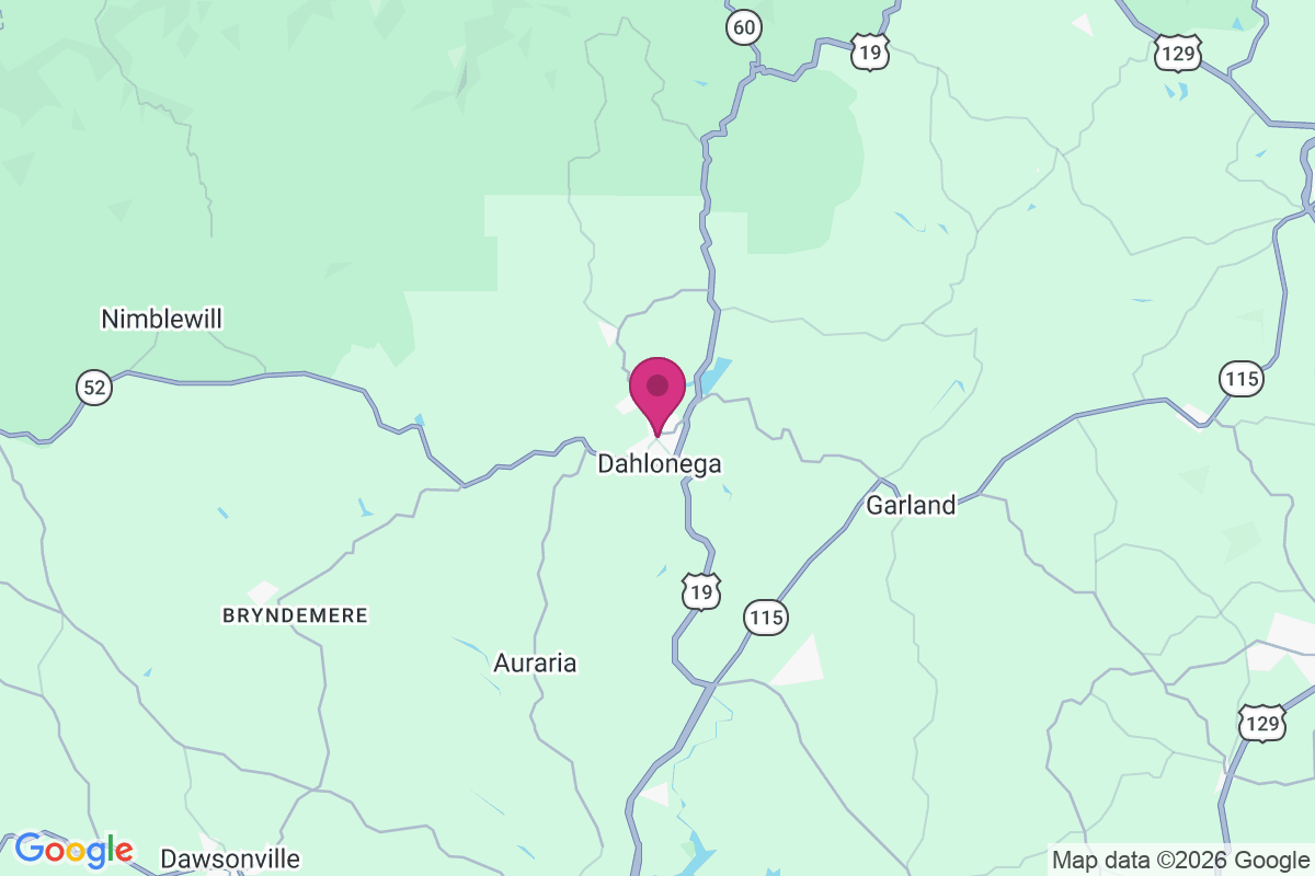 Carte de Dahlonega