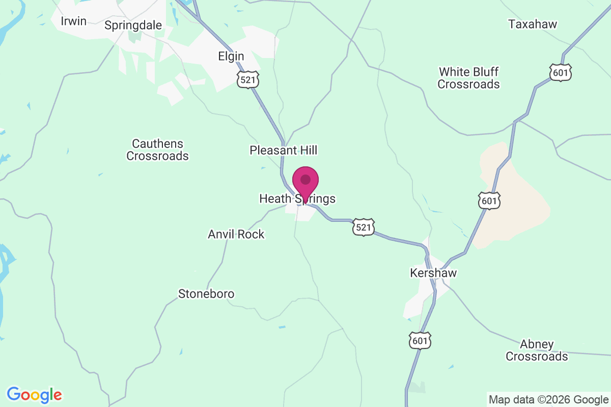 Carte de Heath Springs
