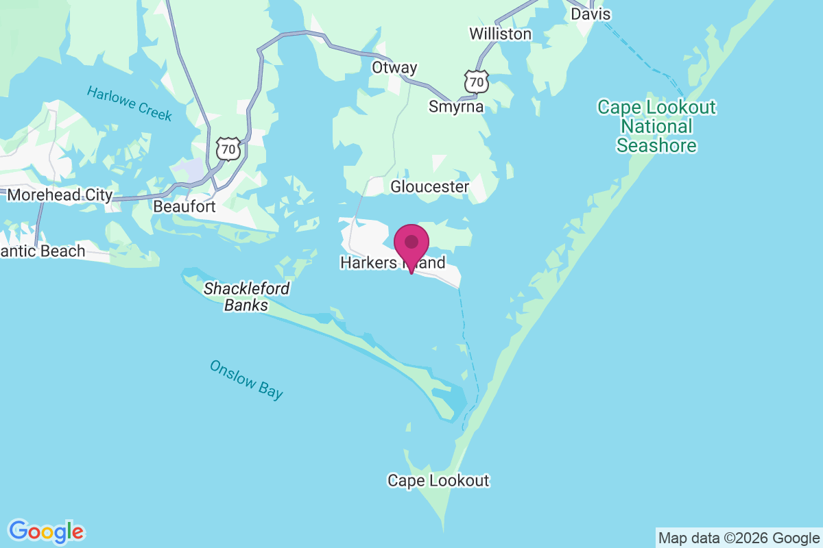Carte de Harkers Island