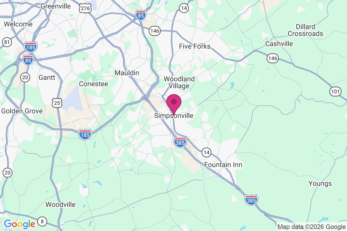 Carte de Simpsonville