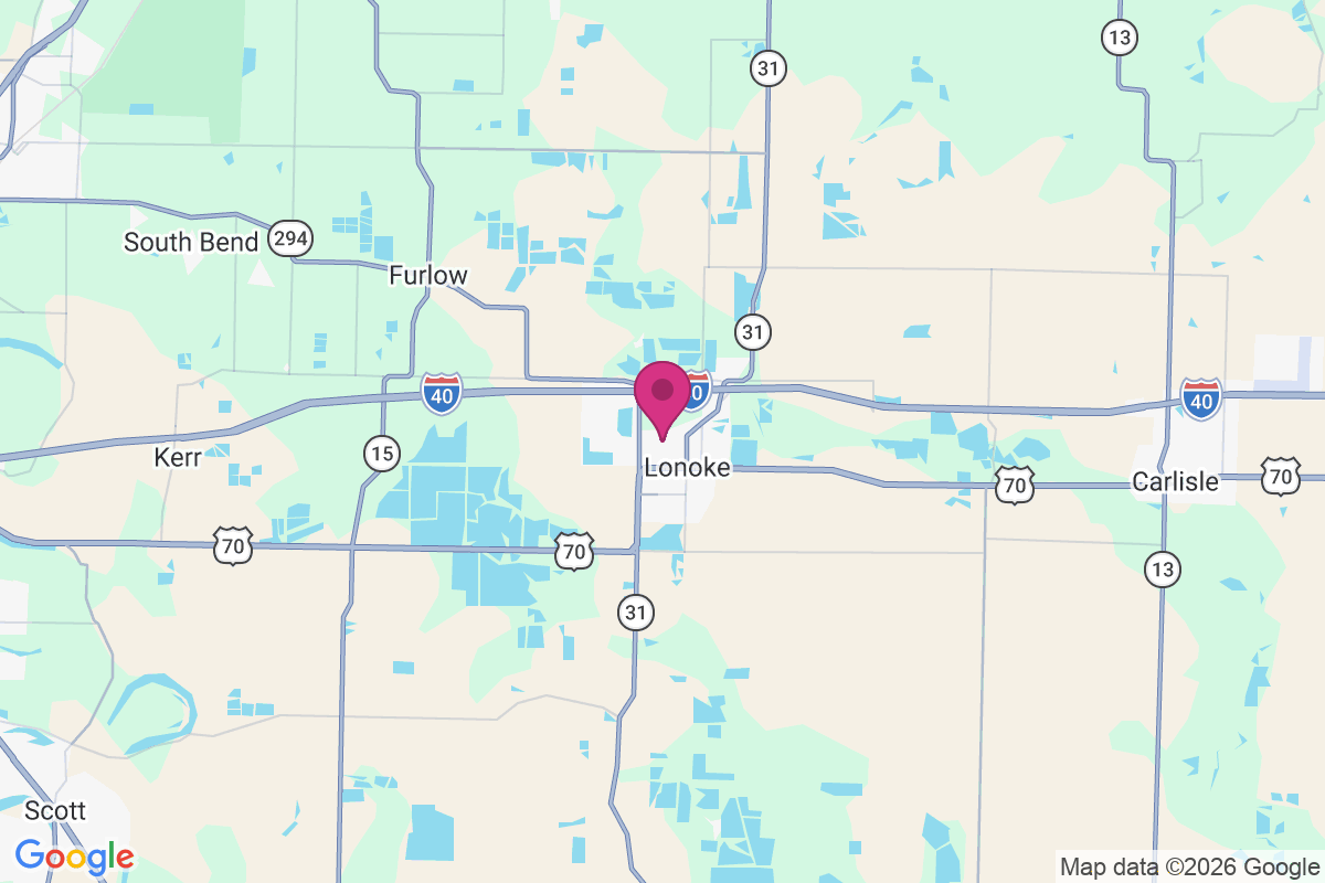 Carte de Lonoke