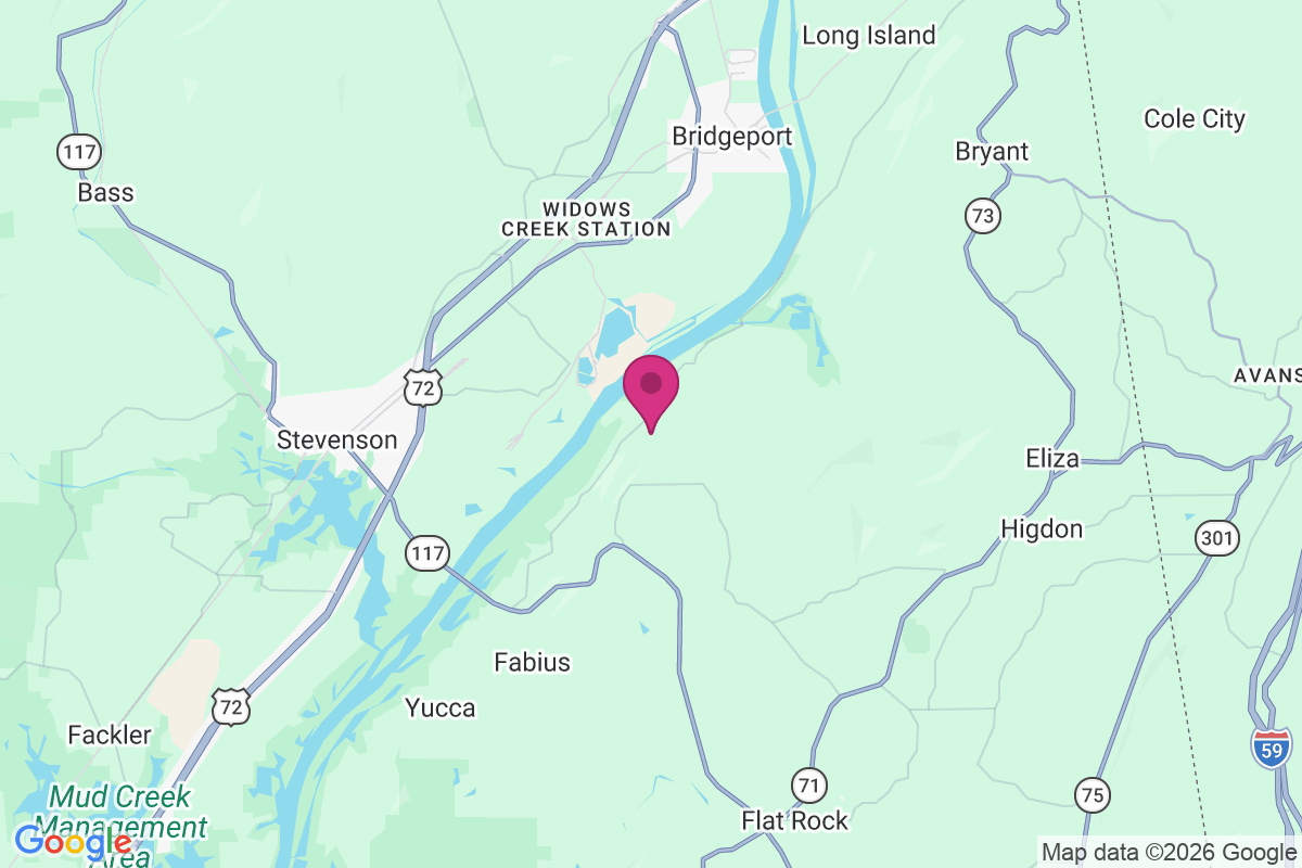 Carte de Cameronsville