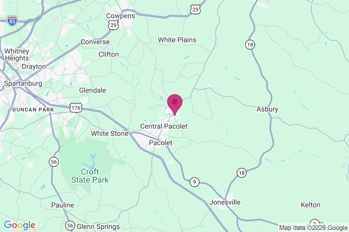 Carte de Pacolet Mills
