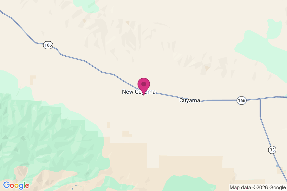 Carte de New Cuyama