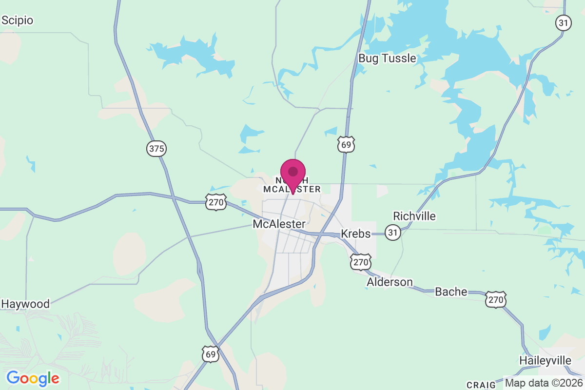 Carte de North McAlester
