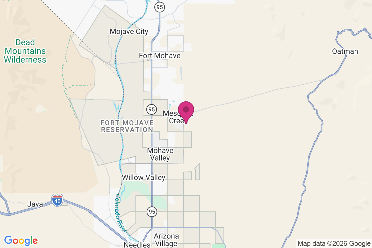 Carte de Mesquite Creek