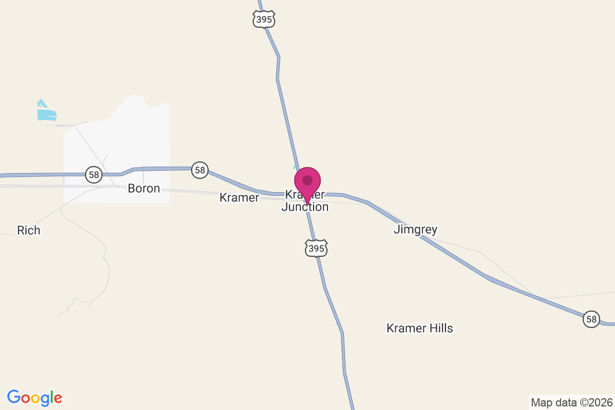 Carte de Kramer Junction