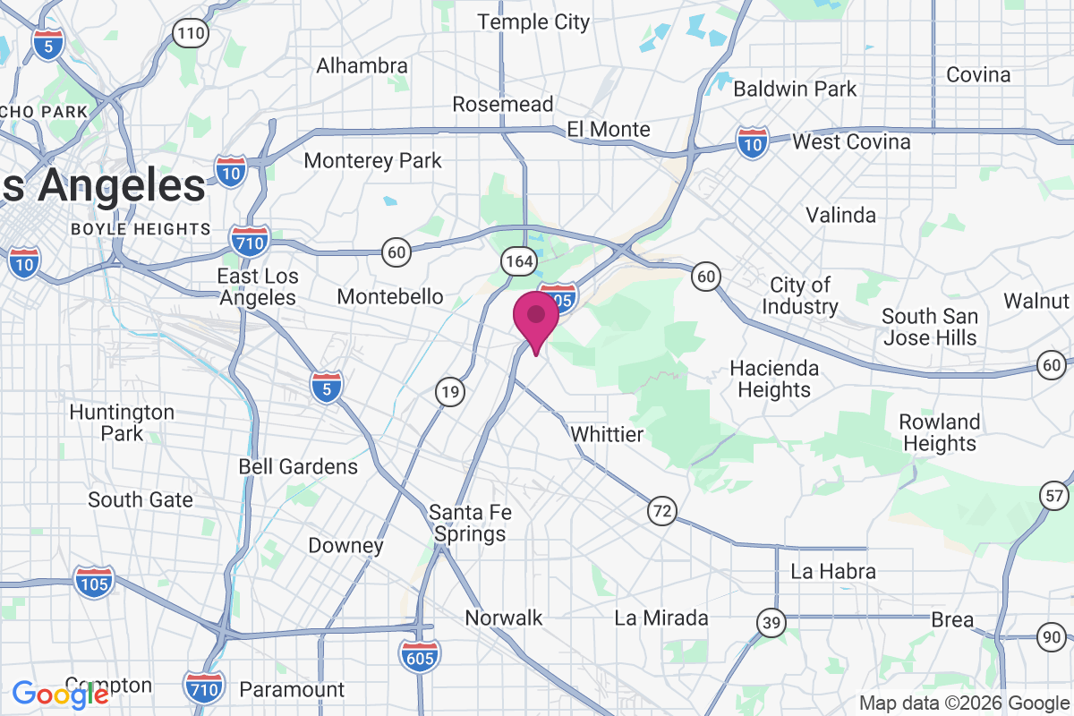 Carte de Whittier Junction