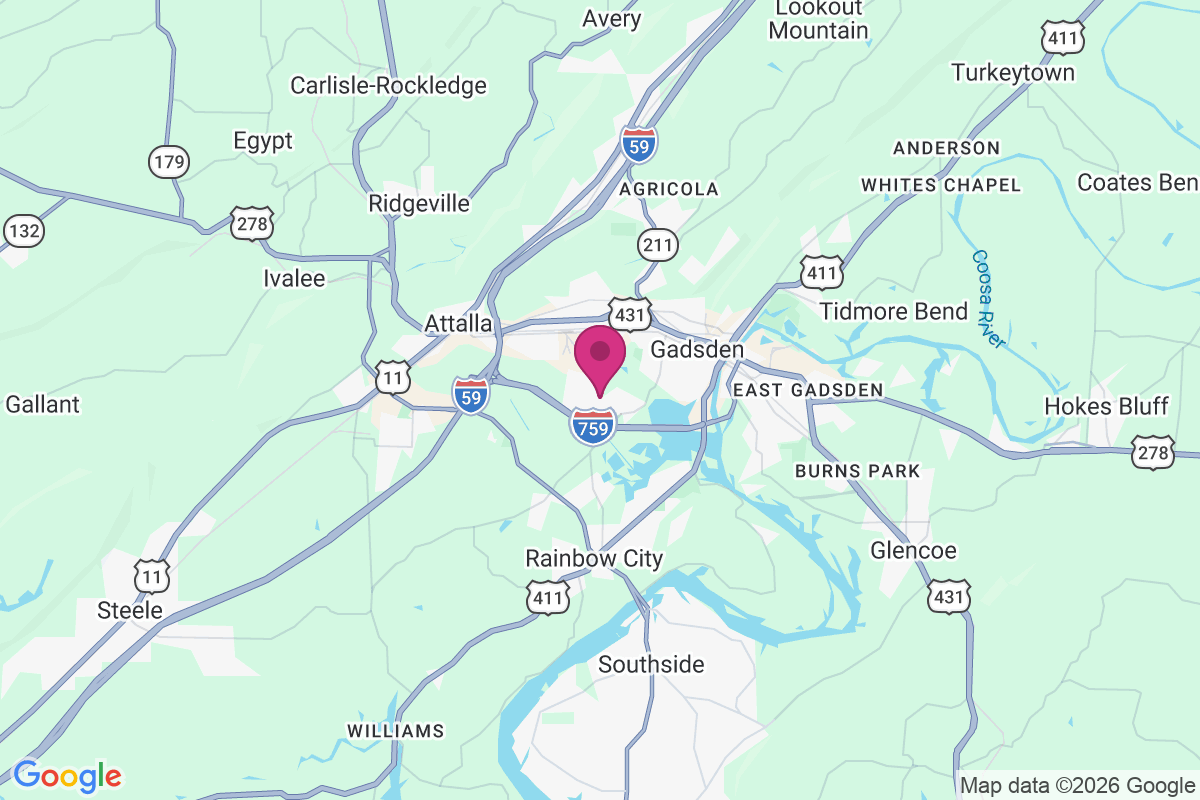 Carte de South Gadsden
