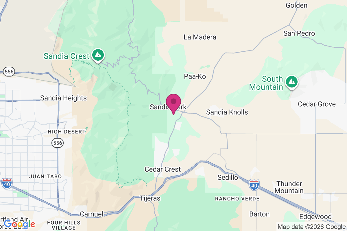 Carte de Sandia Park