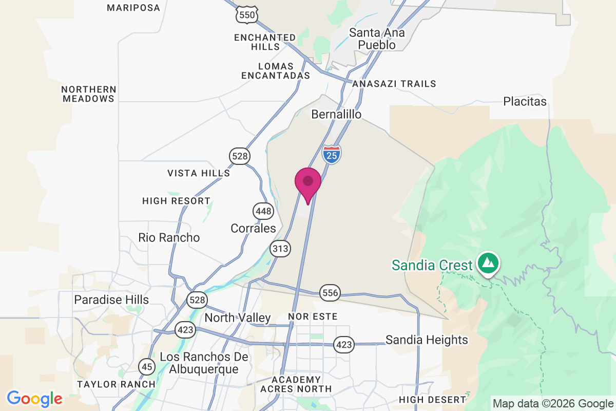 Carte de Sandia Pueblo