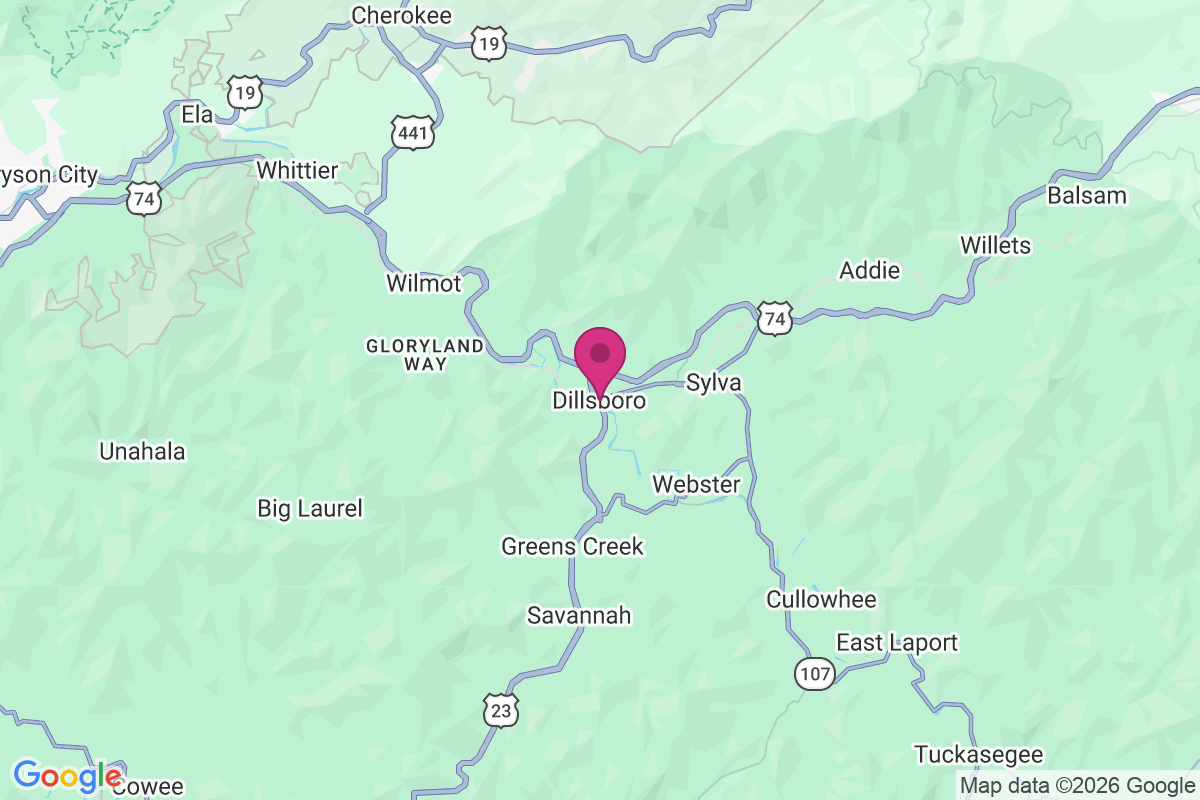 Carte de Dillsboro