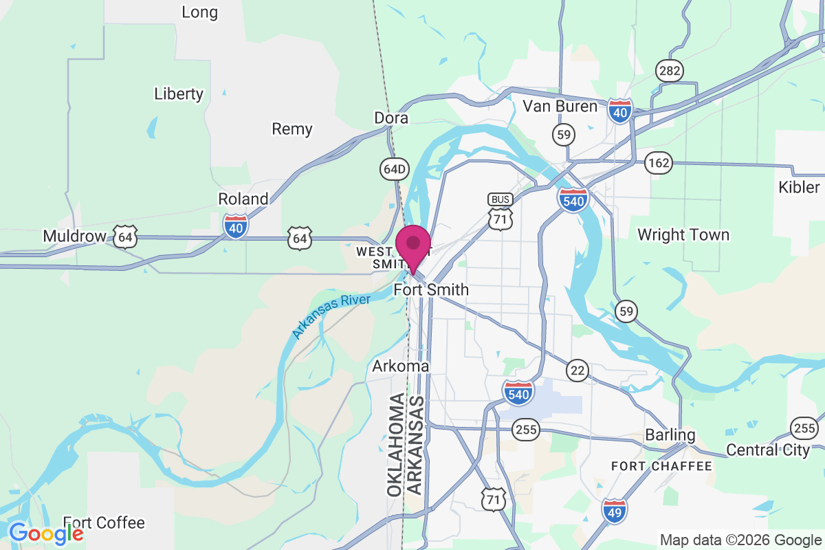 Carte de West Fort Smith