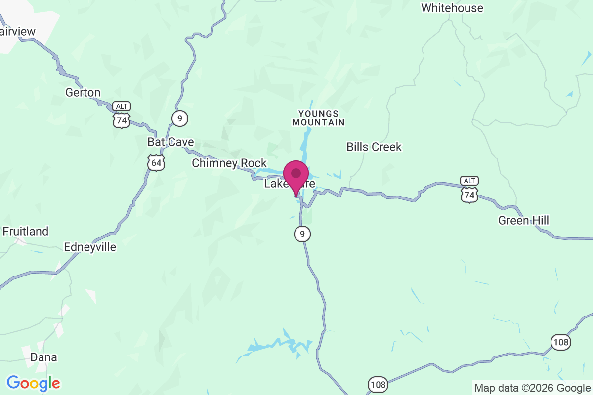Carte de Lake Lure
