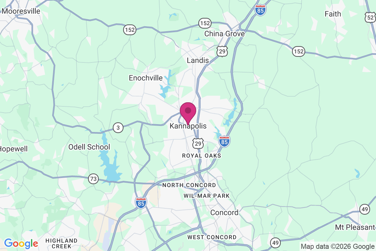 Carte de Kannapolis