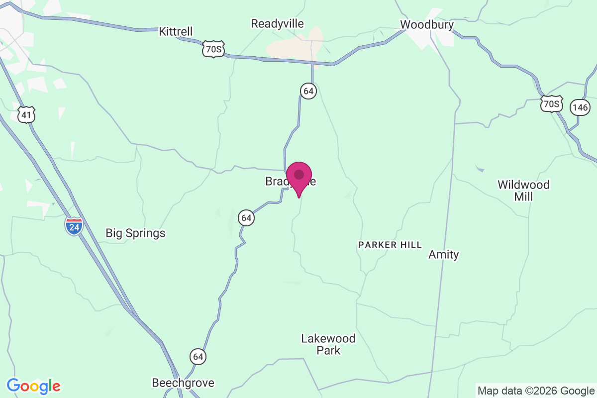 Carte de Bradyville