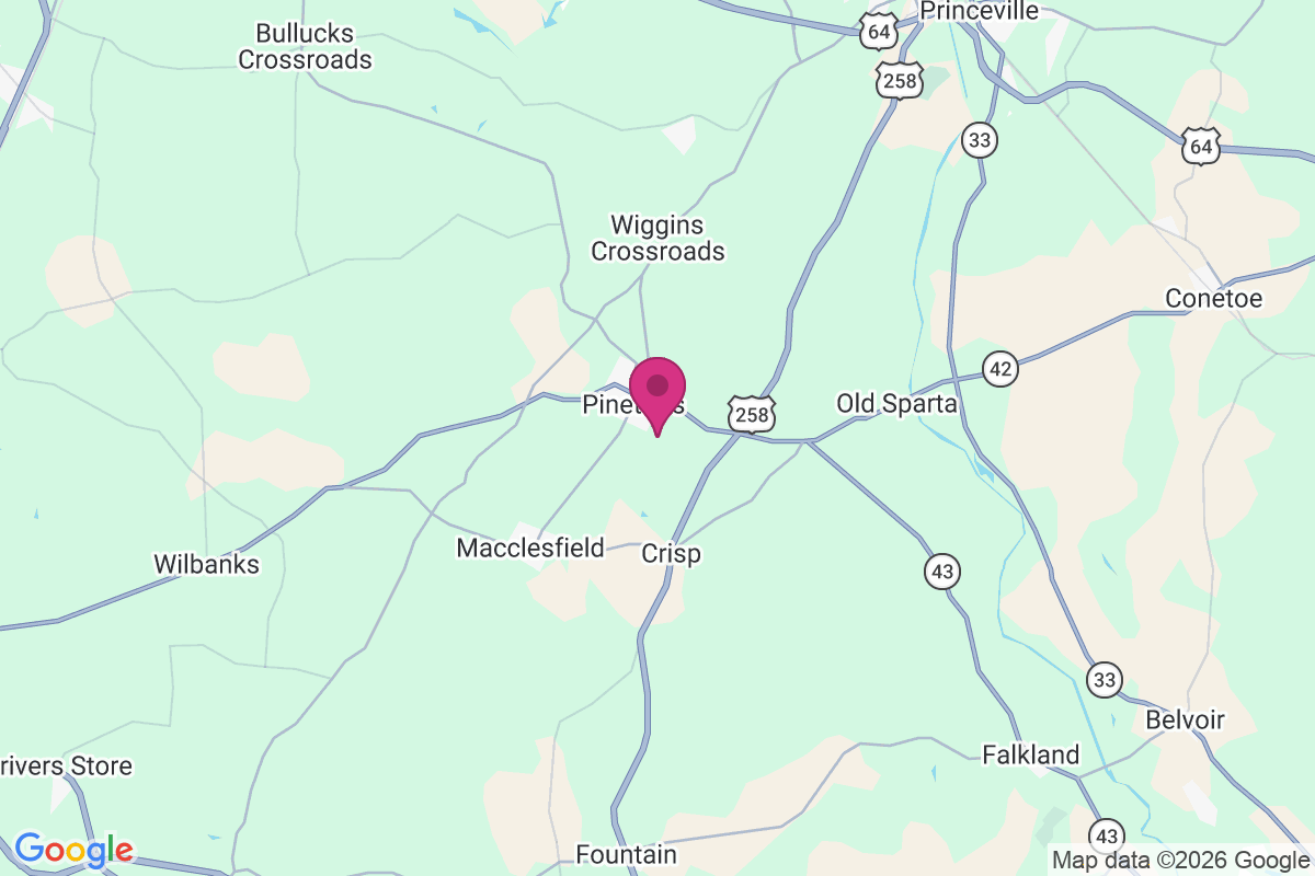 Carte de Pinetops