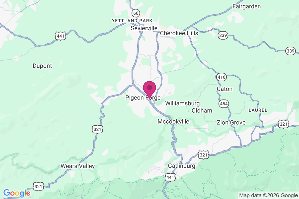 Carte de Pigeon Forge