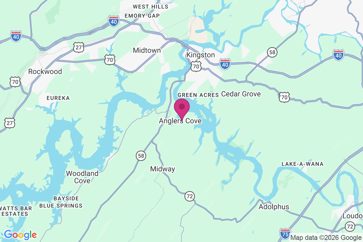 Carte de Anglers Cove