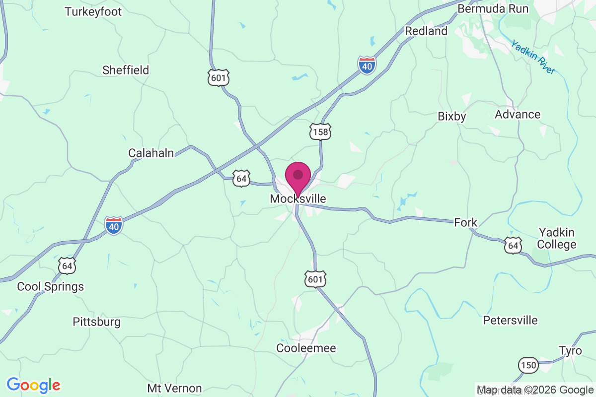 Carte de Mocksville