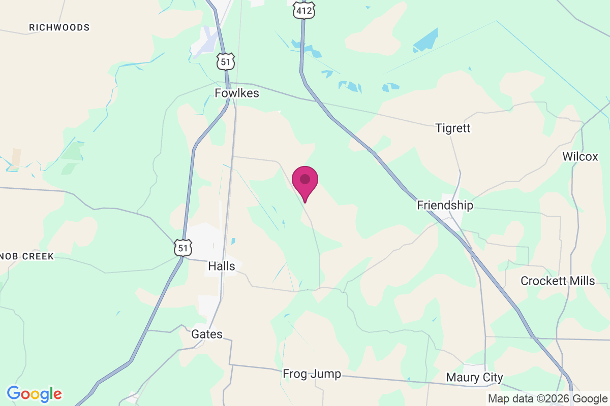 Carte de Bruceville