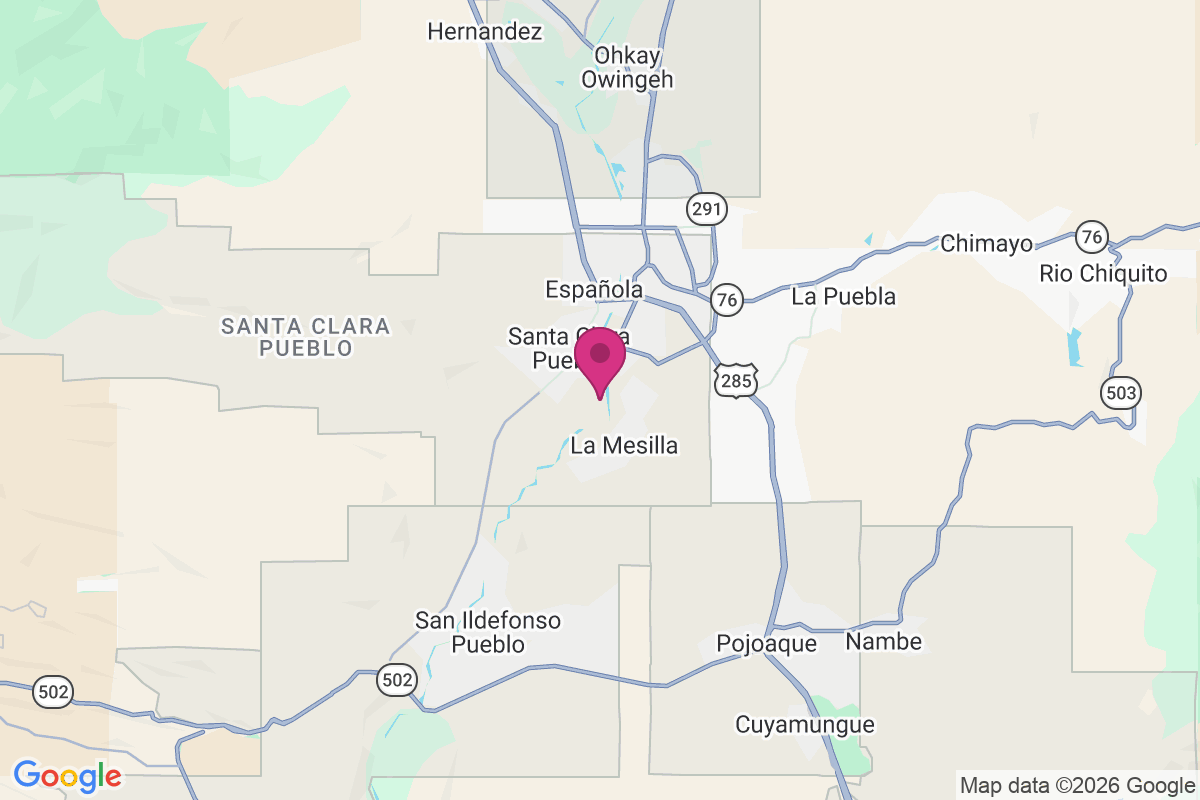 Carte de Santa Clara Pueblo