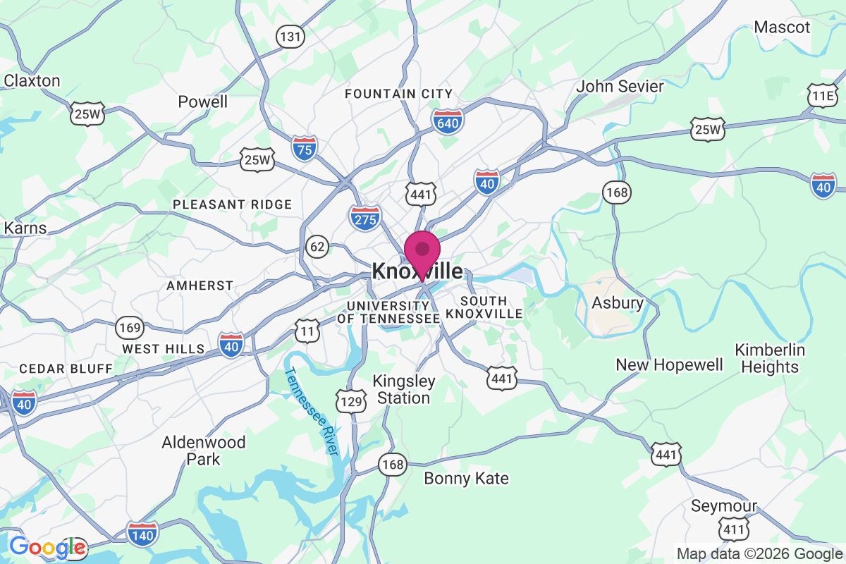 Carte de Knoxville