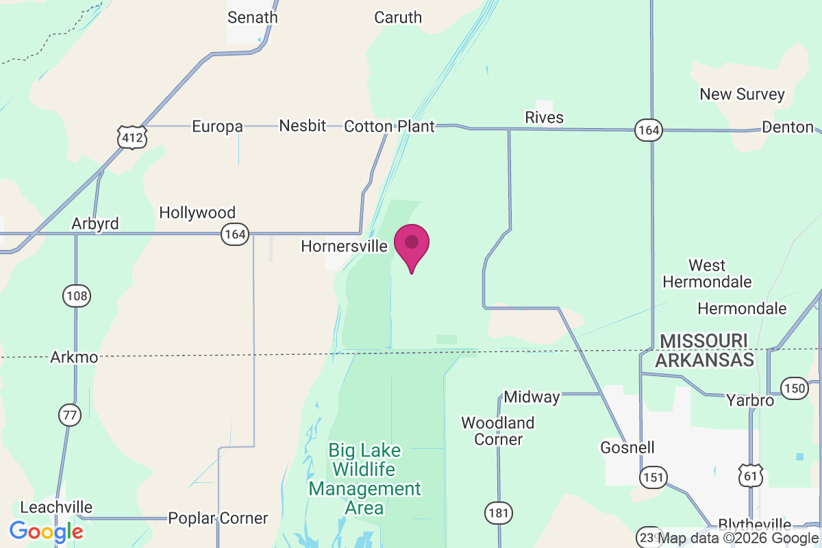 Carte de Hornersville Junction