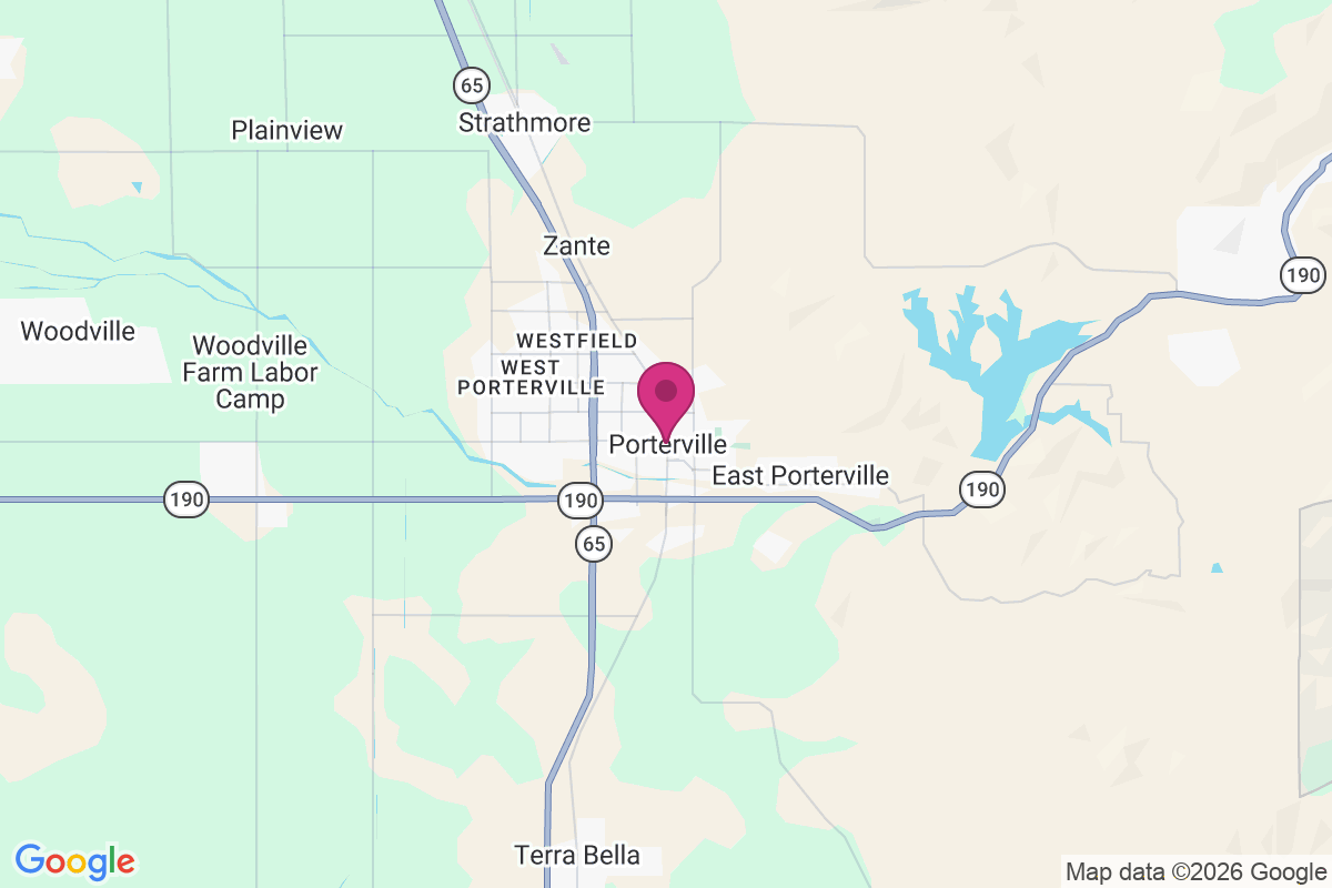 Carte de Porterville