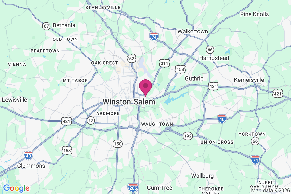 Carte de East Winston