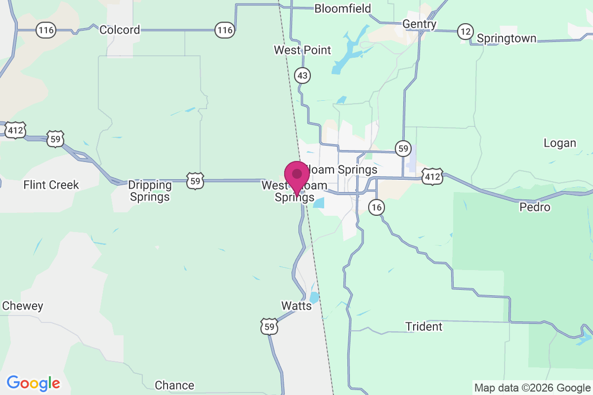 Carte de West Siloam Springs